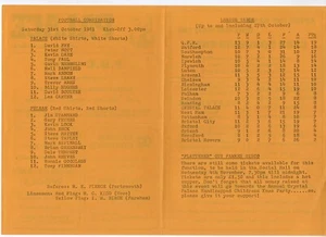 Crystal Palace v Fulham Reserves programme 31.10.1981 - Picture 1 of 2