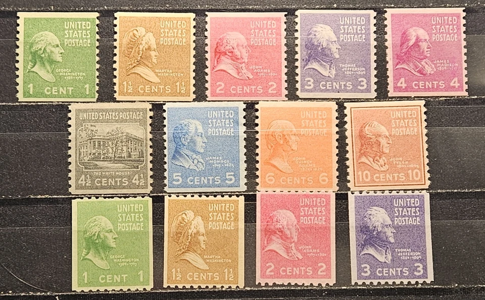 US Stamp Sc 839-51, Presidents Coil Issue, MNH F/VF  CV$33.90 (503U10-1) - Image 1 of 1