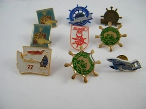 (9) SEATTLE SEAFAIR PROMOTIONAL PINS - Picture 1 of 10
