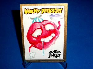 2023 TOPPS verrückte Pakete ANS Serie "AWFUL WITZE" Farbskizze von ACEVEDO - Bild 1 von 2