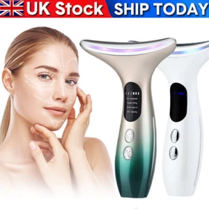 LED Microcurrent Facial Skin Tightening Lifting Device Face Neck Beauty Machine - Picture 1 of 28