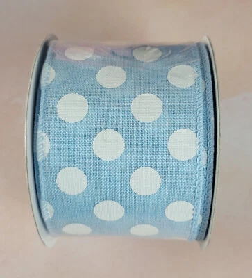 CRAFT RIBBON You Choose 10Y-25Y Wdth: 1.25"-2.5" Multiple Colors/Patterns Wire - Image 1 of 4