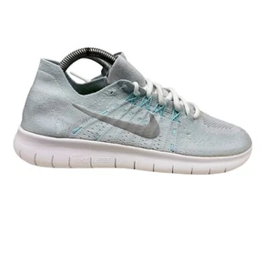 Nike 2017 Free Rn Flyknit Azul Glaciar Cómodo Zapatos para Correr/Entrenamiento Mujeres talla 9 - Imagen 1 de 10