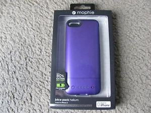 Mophie Juice Pack Helium Case and Rechargeable Battery for iPhone 5 & 5S Purple - Picture 1 of 2