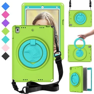 Kids Case For iPad 6th 5th Air 2 Pro 9.7 Generation Shockproof Cover Stand Strap - Picture 1 of 26