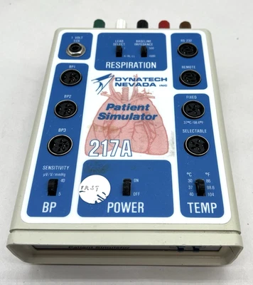 DYNATECH NEVADA 217A Patient Simulator BP Temp ECG RS 232 Respiration Simulator - Image 1 of 4