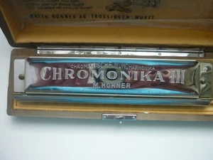 M.HOHNER CHROMONIKA III - C MUNDHARMONIKA MADE IN GERMANY - STUNNING CONDITION - Picture 1 of 9