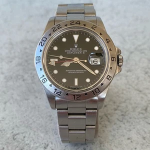 Rolex Explorer II 16570 1993 Oyster Perpetual Date quadrante nero orologio vintage - Foto 1 di 24