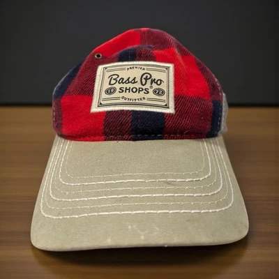 Кепка мужская Bass Pro Red Buffalo клетчатая регулируемая сзади - Изображение 1 из 4