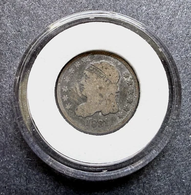 Media moneda de diez centavos busto tapado 1831 - en muy buen estado Foto 1 de 4