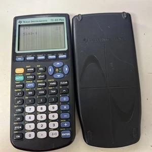 Texas Instruments TI-83 Plus graphischer Taschenrechner + Schiebedeckel getestet funktioniert - Bild 1 von 2