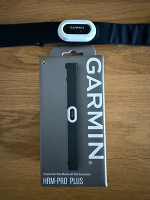 Garmin HRM-Pro Plus Heart Rate Monitor Strap - Black - Used Twice. Boxed - Image 1 of 4