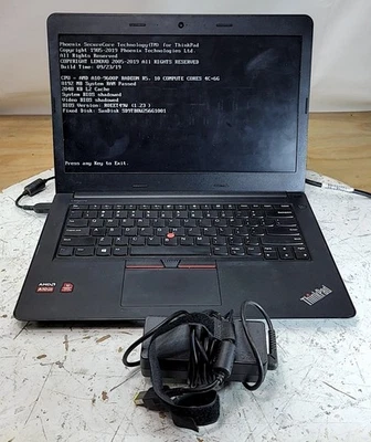 LENOVO ThinkPad E475 20H4CTO1WW 便携式电脑 AMD A10-9600P RADEON R5 8GB 256GB — 第 1/4 张图片