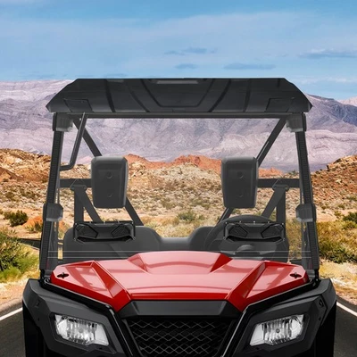 For Honda Pioneer 500 520 Front Vent Windshield Scratch-resistant PC Windshield Foto 1 de 4