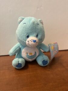 Super Rare Care Bears Bedtime Bear Plush Stuffed Blue Moon Star 2003 vintage