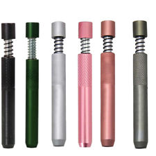 Portable Self Cleaning One Hitter Metal Bat Tobacco Smoking Dugout Pipe 6 Colors