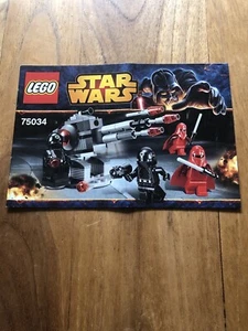 LEGO 75034 Star Wars Death Star Troopers instruction Book ONLY NO Bricks FREEP&P - Picture 1 of 1