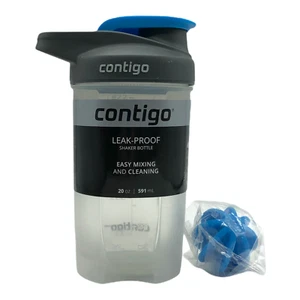 Botella coctelera a prueba de fugas Contigo 20 oz. Fácil de mezclar y limpiar - Imagen 1 de 3