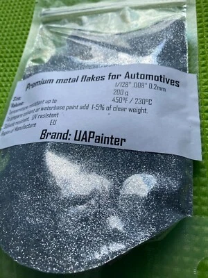1/2 Pound Premium Chrome Silver Metal Flake .008" Auto Paint Additive Flakes - Image 1 of 4
