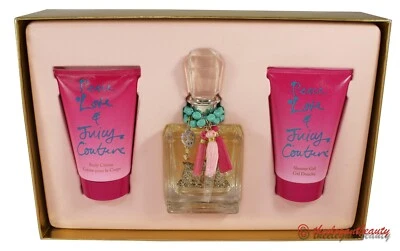 Peace Love & Juicy Couture Juego de Regalo de 3 Piezas con Edición de 3.4oz para Mujer Nuevo en Caja Foto 1 de 2