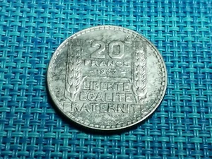 ๐ซ๐ท France 20 francs 1933 KM-879 Silver 0.680 Coin 100924-14 - Picture 1 of 2
