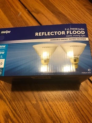 Reflector Flood Warm Inviting Light 2ct. PAR38 Bulbs 💡 Ships N 24h - Image 1 of 4