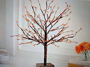 Illuminated Pip Berry Tree by Valerie Parr Hill Orange H433971 ~ New - Picture 1 of 1