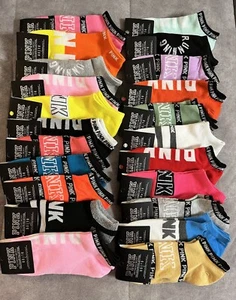 Victoria Secret VS Love Pink No Show Socks 8 Pairs Random Colors New with Tags - Picture 1 of 1