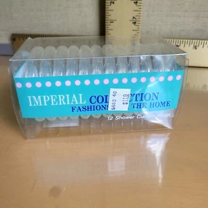 Anillos de cortina de ducha transparentes con bloqueo a presión de la colección imperial de 12 piezas, 48711 - Imagen 1 de 6
