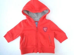 NEW with Tag Baby Gap Hoodie Cardigan Jacket Sweatshirt Zip 0-3m 3m Boys Clothes - Picture 1 of 4