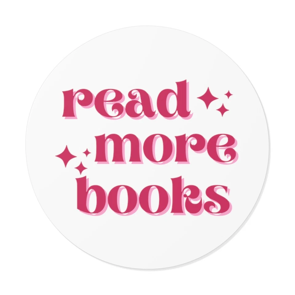 Pegatinas de vinilo redondas para libros Leer más Foto 1 de 1