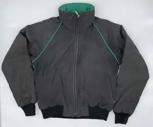 Cappotto giacca bomber vintage The North Face anni '80? Tasche con cerniera intera grigio uomo grandi - Foto 1 di 11