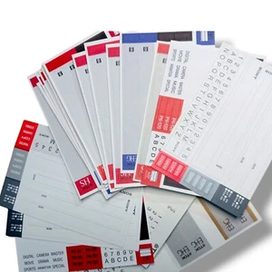 Lot 10 Hi8 Video camcorder Replacement Sticker Labels Blank 8mm Video Tape Blank - Picture 1 of 2