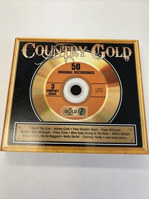 Country Gold 50 Original Recordings 3 CDs (The Gold Series) - Image 1 of 4