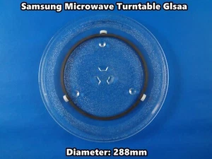 Samsung Microwave Oven Spare Parts Glass Turntable Plate Platter 288mm (W6) - Picture 1 of 12