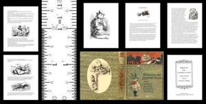 1:9 SCALE MINIATURE BOOK THROUGH THE LOOKING GLASS LEWIS CARROLL HITTY SCALE - Picture 1 of 1