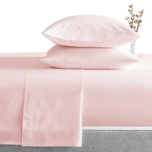 1000TC Luxury Egyptian Cotton Pink Solid Bedding Item – Deep Pocket 8-15" - Picture 1 of 5
