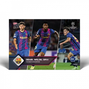 2021 Topps Now UCL #18 DEMIR, BALDE, GAVI (RC) - la próxima generación - Imagen 1 de 2