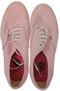 Men's Or Women's Pink Polka Dot Vans/ US Size Men Size 9.5/ Women Size 11/ - Picture 1 of 13
