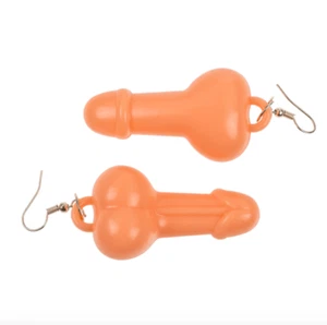 Pecker Willy Ohrringe Junggesellinnenabschied Ohrringe freches Geschenk Wichtel Neuheit Penis - Bild 1 von 3