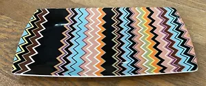 Missoni für Target rechteckig große Platte Tablett Zickzack Chevron - Bild 1 von 2