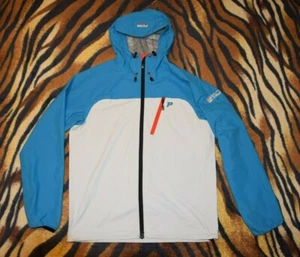 peak performance jacket blue hooded lightweight windbreaker L large men - Picture 1 of 7
