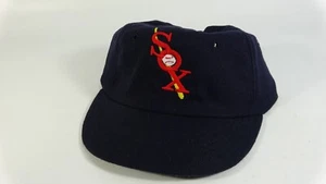 Vintage 1930s Logo Chicago White Sox Navy Baseball Fitted Hat Cap - Picture 1 of 15