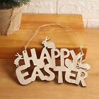 Wood Crafts Easter Wooden Pendant Bunny Easter Ornaments  Home Decorations