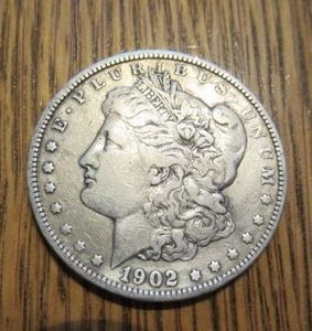 1902 P Morgan Silver Dollar VF - XF spedizione gratuita - Foto 1 di 2