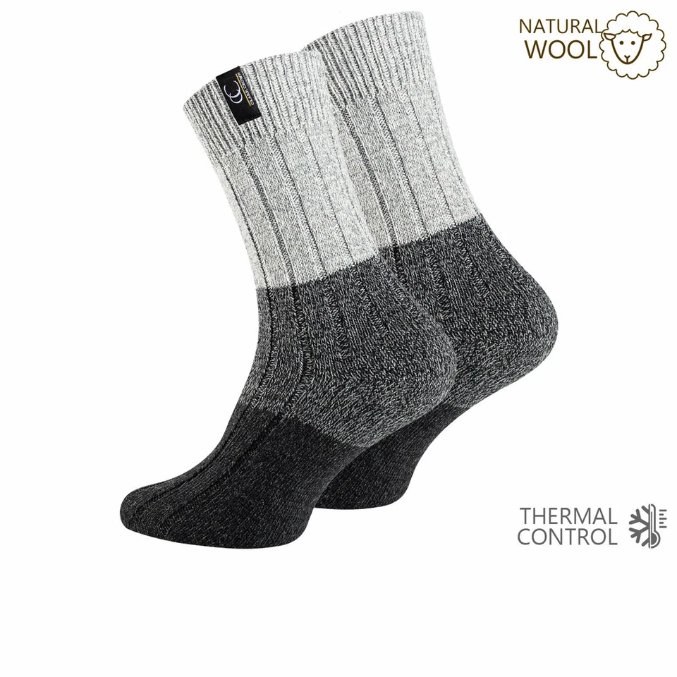 Winter Herren Norwegersocken Norweger Socken Thermosocken grobstrick Wollsocken - Bild 1 von 1