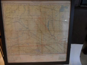 1940 MAP OTTOWA MOOSE JAW - WATROUS SASKATCHEWAN. HYDROGRAPHIC - Picture 1 of 9