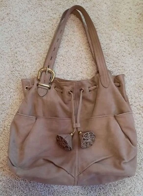 Bolso de Hombro Ann Taylor Loft Gamuza Boho Marrón Foto 1 de 4
