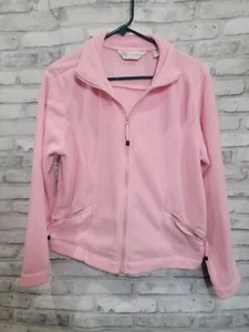 Weatherproof Garment Company Women Fleece Full Zip Jacket Pink Warm Size Large L - Picture 1 of 7