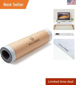 Premium Nanotech Felt Desk Mat | Non-Slip & Anti-Curl | Small 2"x27.5" - Afbeelding 1 van 10